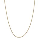 14k Gold 1.65 mm Solid Diamond-cut Cable Chain