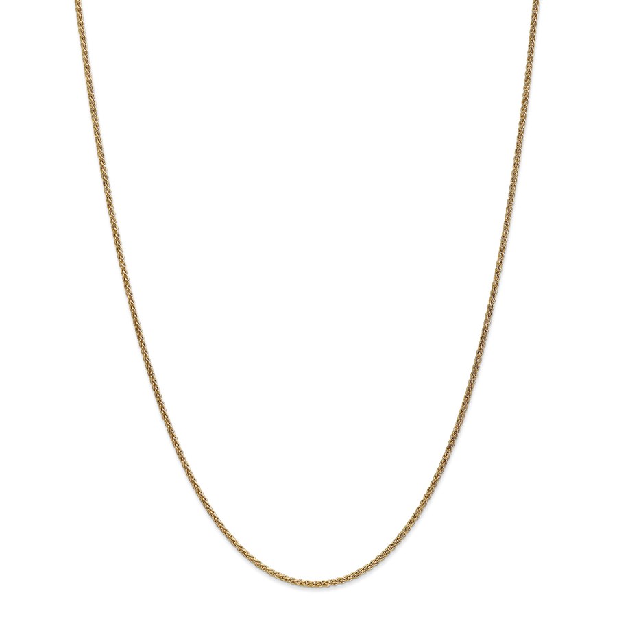 14k Gold 1.65 mm Solid Polished Spiga Chain Necklace - 18 in.
