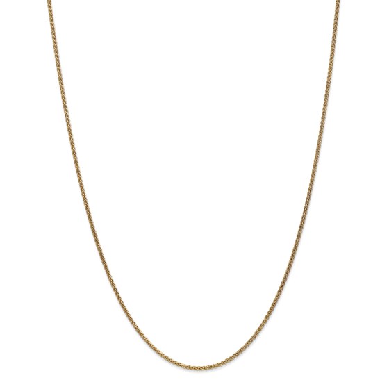 14k Gold 1.65 mm Solid Polished Spiga Chain Necklace - 18 in.