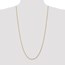 14k Gold 1.75 mm Diamond-cut Rope with Chain Necklace - 30 in.