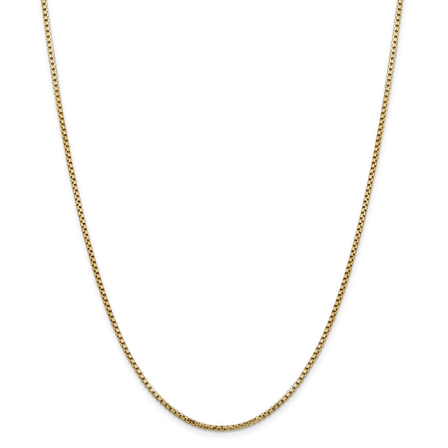 14k Gold 1.75 mm Hollow Round Box Chain Necklace - 20 in.