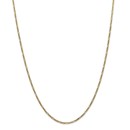 14k Gold 1.80 mm Flat Figaro Chain Necklace - 24 in.