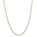 14k Gold 1.80 mm Flat Figaro Chain Necklace - 24 in.