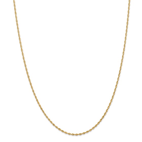 14k Gold 1.84 mm Quadruple Rope Chain Necklace - 20 in. 14k Gold 1.84 mm Quadruple Rope Chain Necklace - 20 in.