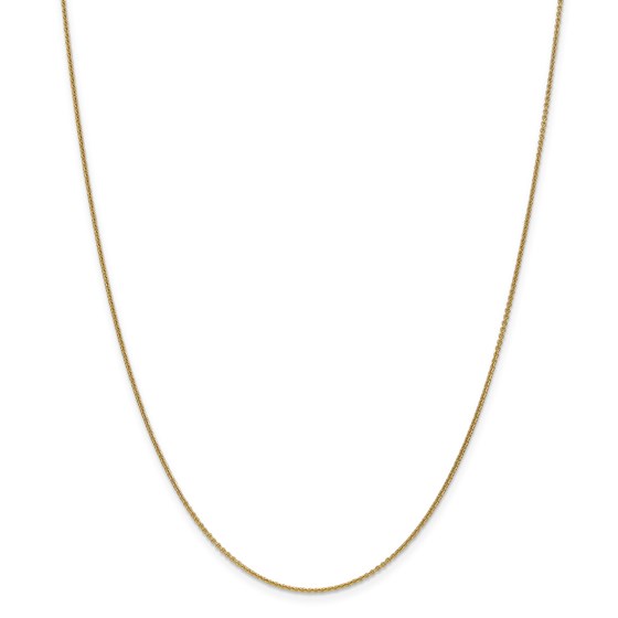 14k Gold 1 mm Cable Chain Necklace - 24 in. 14k Gold 1 mm Cable Chain Necklace - 24 in.