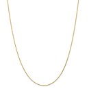 14k Gold 1 mm Diamond Cut Wheat Chain - 18 in.