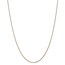 14k Gold 1 mm Solid Diamond-cut Spiga Chain Necklace - 16 in.