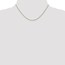 14k Gold 1 mm Solid Diamond-cut Spiga Chain Necklace - 16 in.