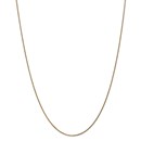 14k Gold 1 mm Solid Diamond-cut Spiga Chain Necklace - 20 in.