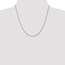14k Gold 1 mm Solid Diamond-cut Spiga Chain Necklace - 20 in.