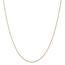 14k Gold 1 mm Solid Polished Spiga Chain Necklace - 16 in.