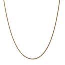 14k Gold 1 mm Solid Polished Spiga Chain Necklace - 18 in.