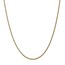 14k Gold 1 mm Solid Polished Spiga Chain Necklace - 18 in.