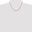 14k Gold 1 mm Solid Polished Spiga Chain Necklace - 18 in.