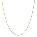14k Gold 1 mm Solid Polished Spiga Chain Necklace - 20 in.