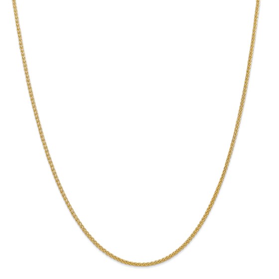 14k Gold 2.00 mm Semi-Solid Chain Necklace - 20 in. 14k Gold 2.00 mm Semi-Solid Chain Necklace - 20 in.