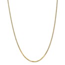 14k Gold 2.2 mm Beveled Curb Chain - 24 in.