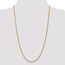 14k Gold 2.25 mm Diamond Cut Rope w/Lobster Clasp Chain - 24 in.