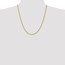 14k Gold 2.25 mm Diamond-cut Rope with Chain Necklace - 22 in.