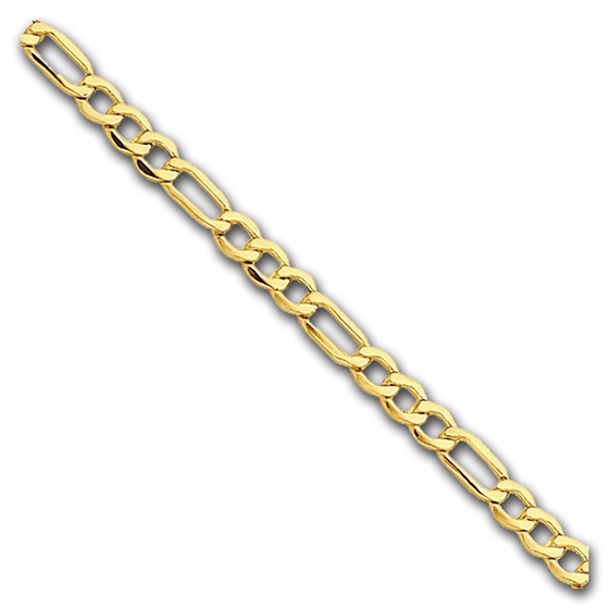 14k Gold 2.5 mm Figaro Chain Bracelet - 7 in. 14k Gold 2.5 mm Figaro Chain Bracelet - 7 in.