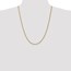 14k Gold 2.5 mm Handmade Regular Rope Chain Necklace - 24 in.