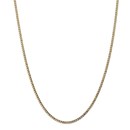 14k Gold 2.5 mm Semi-Solid Curb Link Chain - 24 in. 