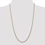 14k Gold 2.5 mm Semi-Solid Curb Link Chain - 24 in. 