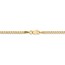 14k Gold 2.5 mm Semi-Solid Curb Link Chain - 24 in. 