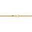 14k Gold 2.5 mm Semi-Solid Curb Link Chain Bracelet - 7 in.