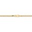 14k Gold 2.5 mm Semi-Solid Curb Link Chain Bracelet - 7 in.