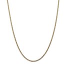 14k Gold 2.5 mm Semi-Solid Curb Link Chain Necklace - 18 in.