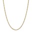 14k Gold 2.5 mm Semi-Solid Figaro Chain Necklace - 24 in.