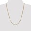 14k Gold 2.5 mm Semi-Solid Figaro Chain Necklace - 24 in.