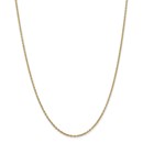 14k Gold 2 mm Cable Chain Necklace - 18 in.