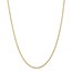 14k Gold 2 mm Diamond-cut Rope Clasp Chain Necklace - 18 in.