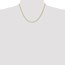14k Gold 2 mm Diamond-cut Rope Clasp Chain Necklace - 18 in.