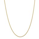 14k Gold 2 mm Handmade Regular Rope Chain Necklace - 20 in.