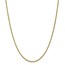 14k Gold 2 mm Semi-solid 3-Wire Wheat Chain Necklace - 18 in.
