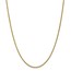 14k Gold 2 mm Semi-solid 3-Wire Wheat Chain Necklace - 18 in.