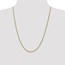 14k Gold 2 mm Semi-solid 3-Wire Wheat Chain Necklace - 24 in.