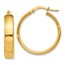 14k Gold 21 mm Hoop Earrings