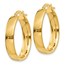 14k Gold 21 mm Hoop Earrings