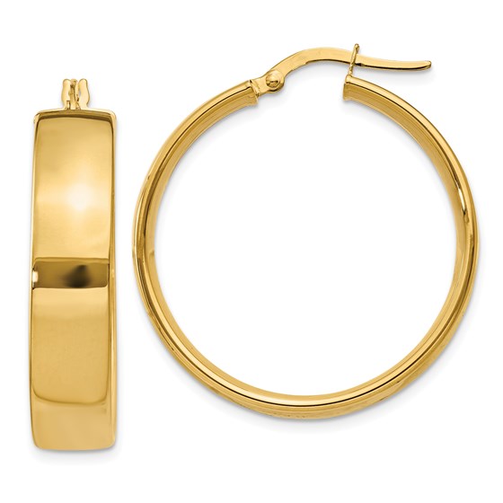 14k Gold 26 mm Hoop Earrings 14k Gold 26 mm Hoop Earrings