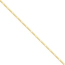 14k Gold 3.00 mm Flat Figaro Chain Bracelet - 7 in.