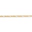 14k Gold 3.00 mm Flat Figaro Chain Bracelet - 7 in.