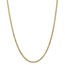 14k Gold 3.35 mm Semi-Solid Curb Link Chain Necklace - 24 in.