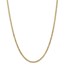 14k Gold 3.35 mm Semi-Solid Curb Link Chain Necklace - 24 in.