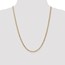14k Gold 3.35 mm Semi-Solid Curb Link Chain Necklace - 24 in.