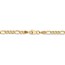 14k Gold 3.5 mm Semi-Solid Figaro Chain Bracelet - 7 in.