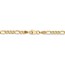 14k Gold 3.5 mm Semi-Solid Figaro Chain Bracelet - 7 in.
